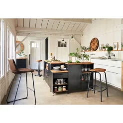 Lot de 2 chaises de bar 