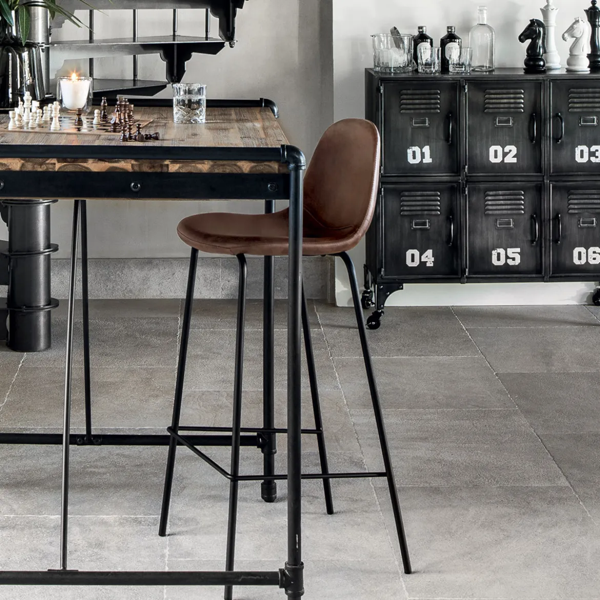 Lot de 2 chaises de bar "Vladi"