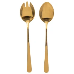 Lot de 2 couverts à salade  "Gold"