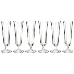 Lot de 6 flûtes "Julia"