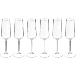 Lot de 6 flûtes  