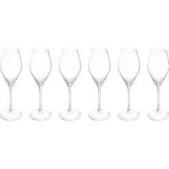 Lot de 6 flûtes  "Silvia"
