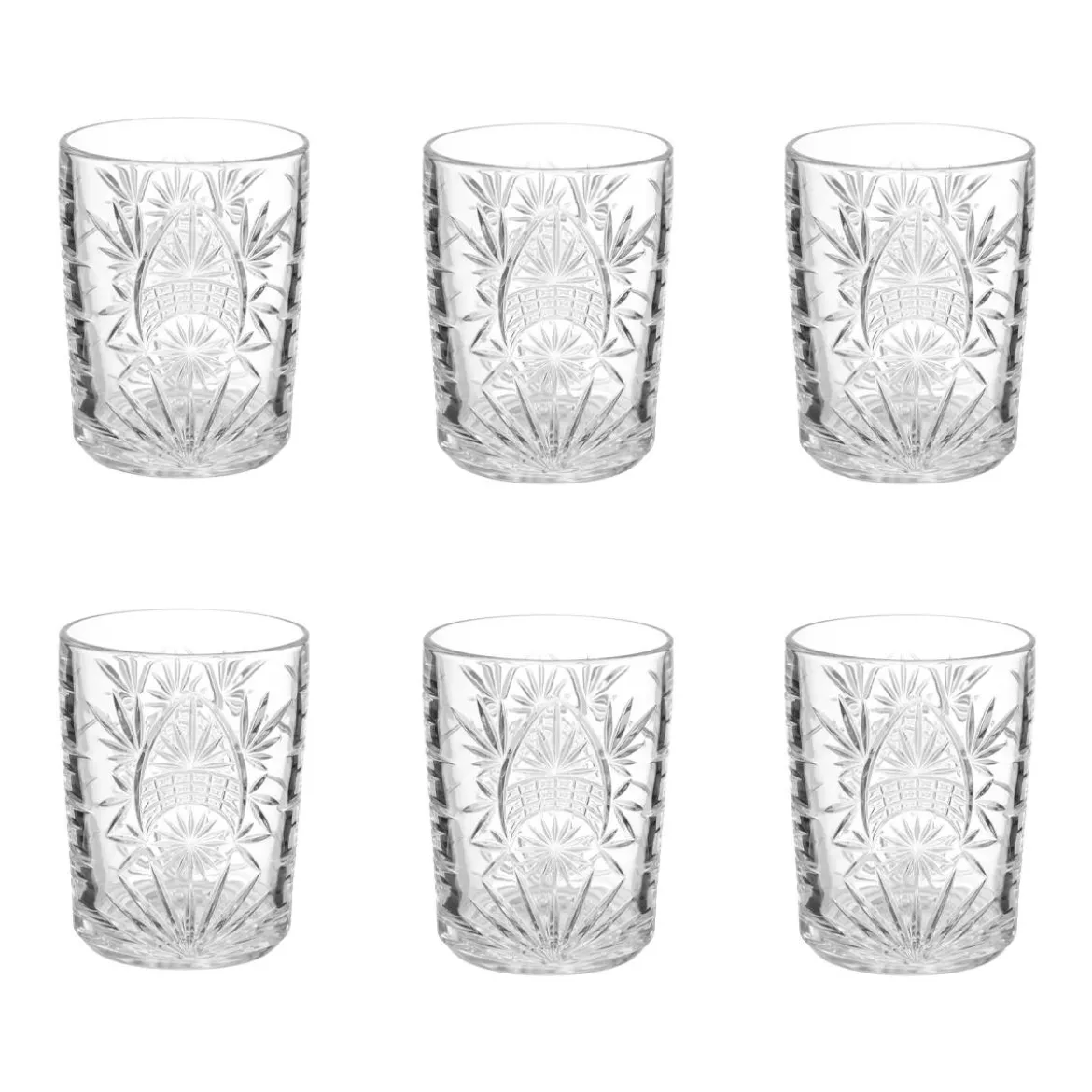 Lot de 6 gobelets bas "Ayla"