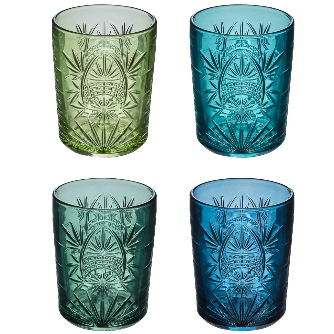 Lot de 4 gobelets bas "Ayla"