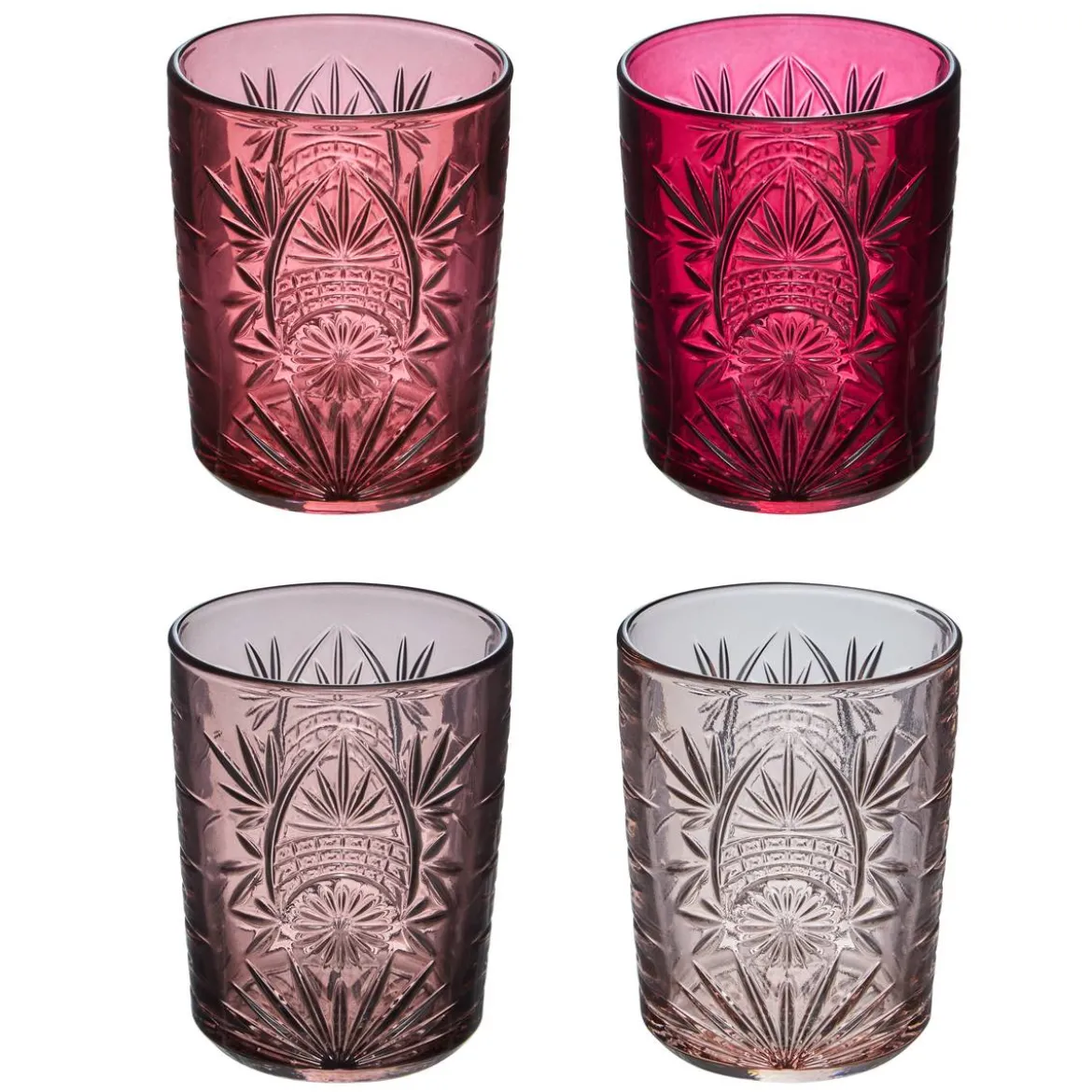 Lot de 4 gobelets bas "Ayla"