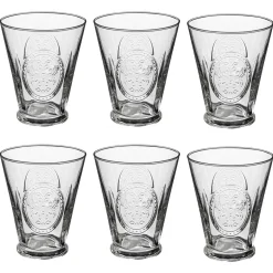 Lot de 6 gobelets bas  "Carmela"