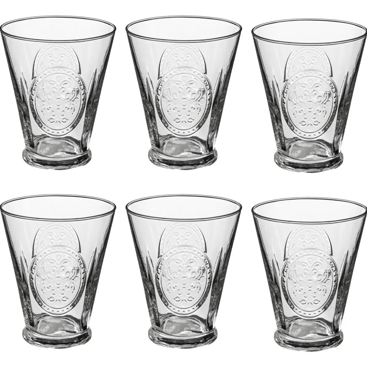 Lot de 6 gobelets bas "Carmela"