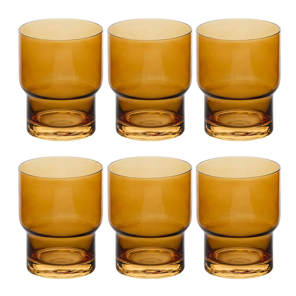 Lot de 6 gobelets bas "Ella"