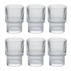 Lot de 6 gobelets bas  "Emil'Ieau"