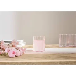 Lot de 6 gobelets bas "Fleur De Rose"