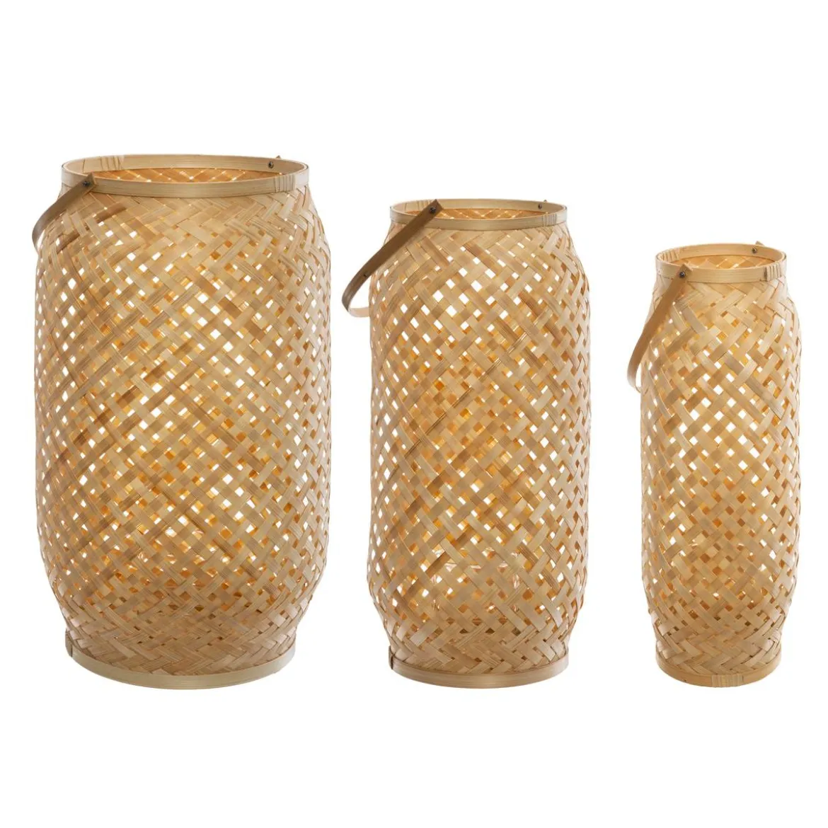 Lot de 3 lanternes d'intérieur NOOR Beige