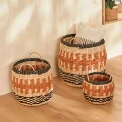 Lot de 3 paniers "Wonja"