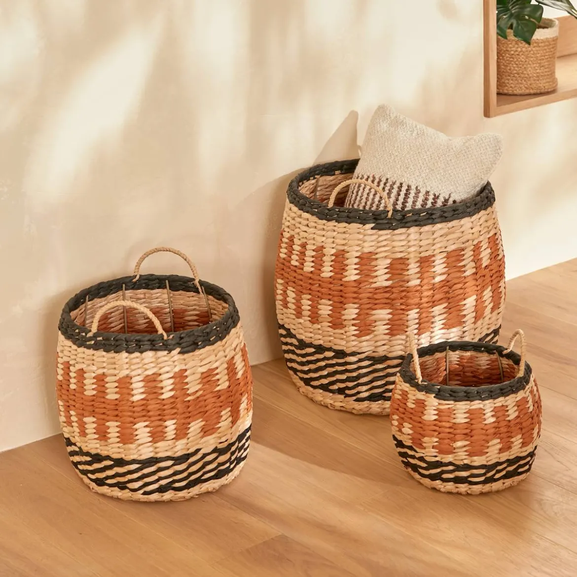 Lot de 3 paniers "Wonja"
