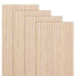Lot de 4 panneaux décoratifs tasseaux bois 