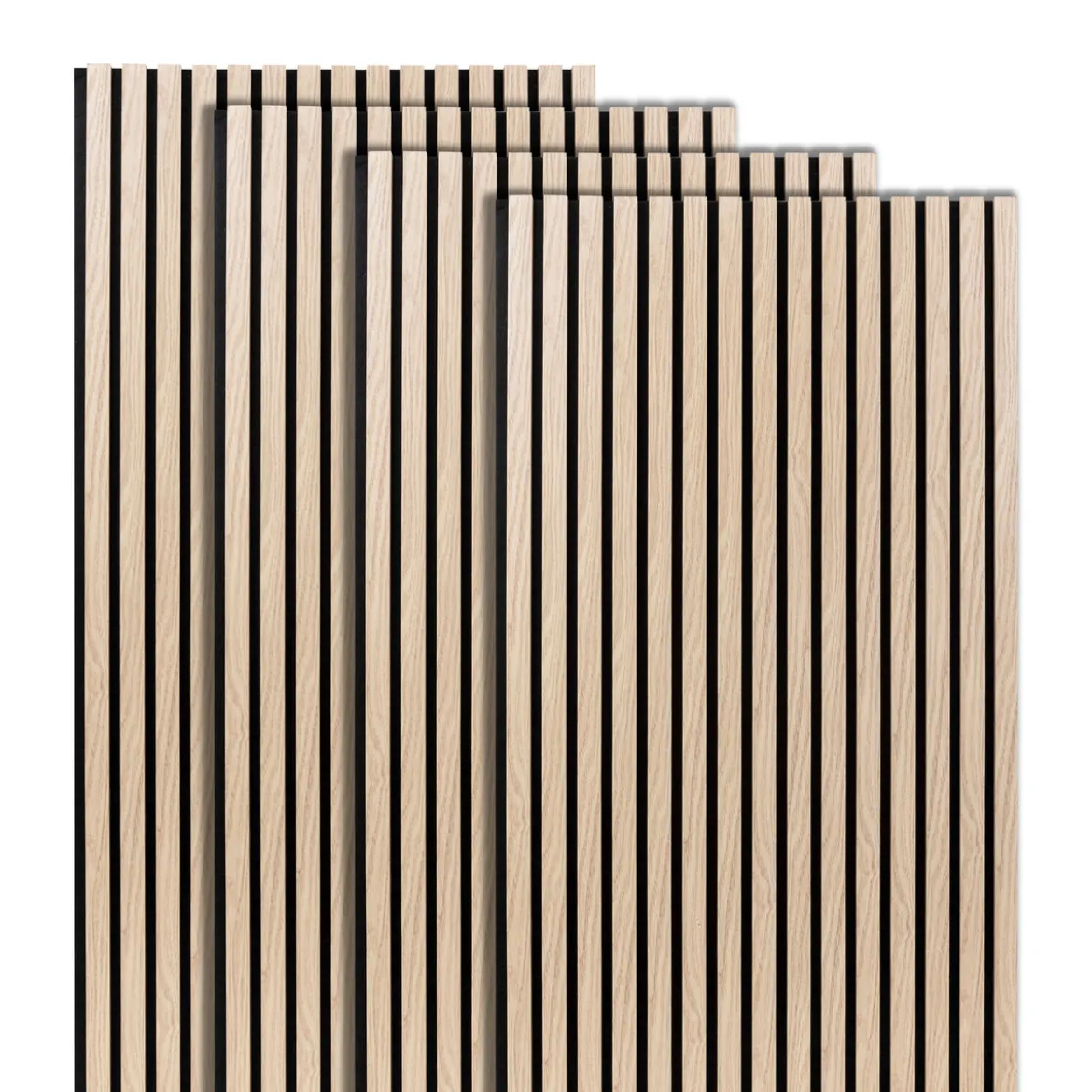 Lot de 4 panneaux décoratifs tasseaux bois Colva