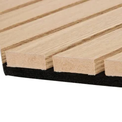 Lot de 3 panneaux décoratifs tasseaux bois Colva