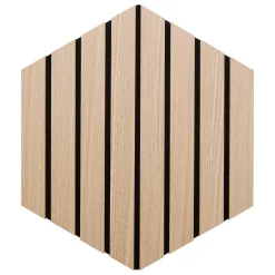 Lot de 3 panneaux décoratifs tasseaux bois Colva