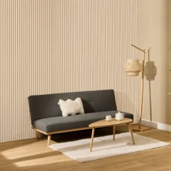 Lot de 2 panneaux décoratifs tasseaux bois