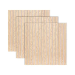 Lot de 3 panneaux décoratifs tasseaux bois 