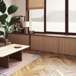 Lot de 3 panneaux décoratifs tasseaux bois 