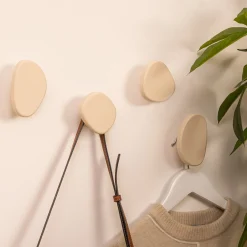 Lot de 4 patères organiques 