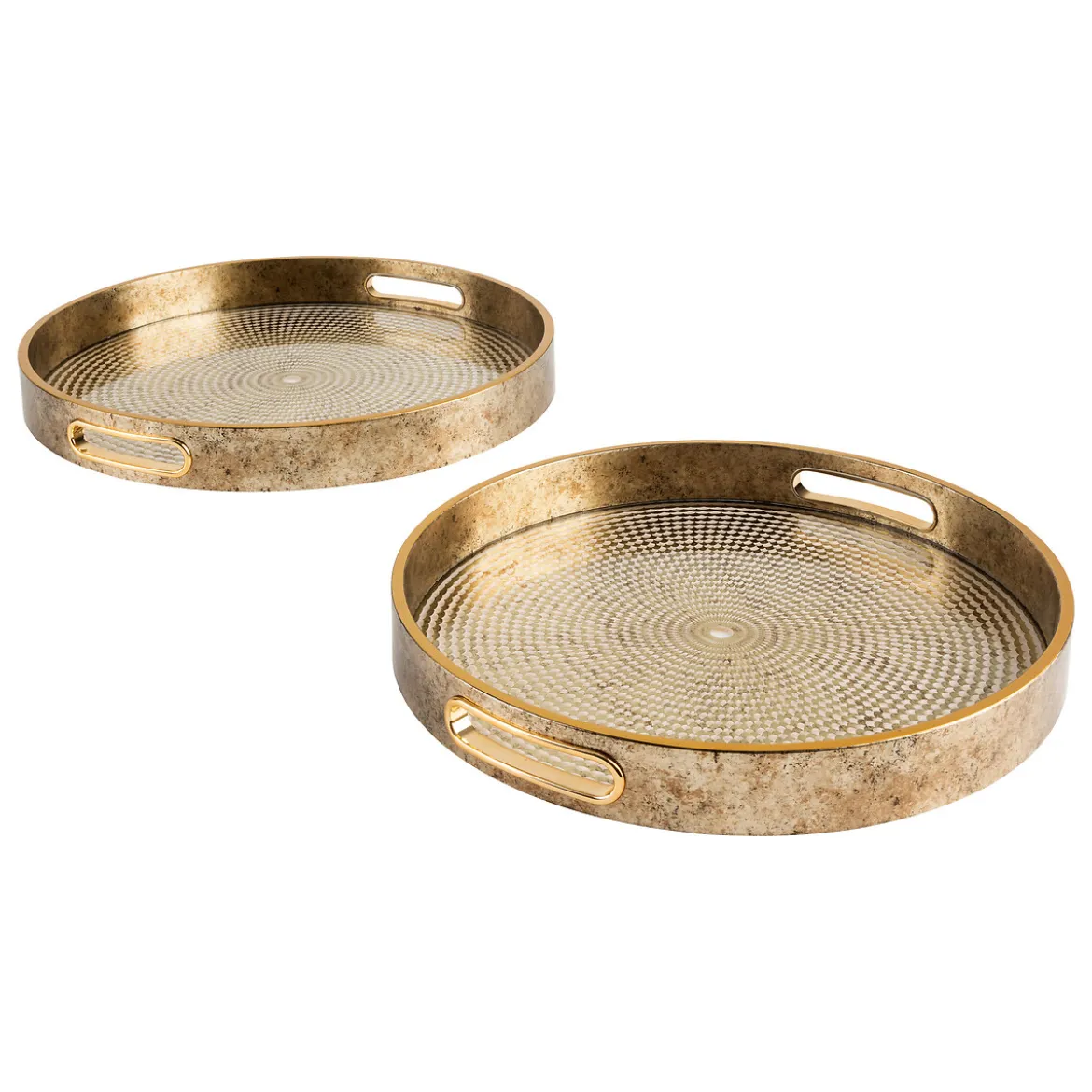 Lot de 2 plateaux "Elya"