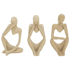 Lot de 3 statues "Aby"
