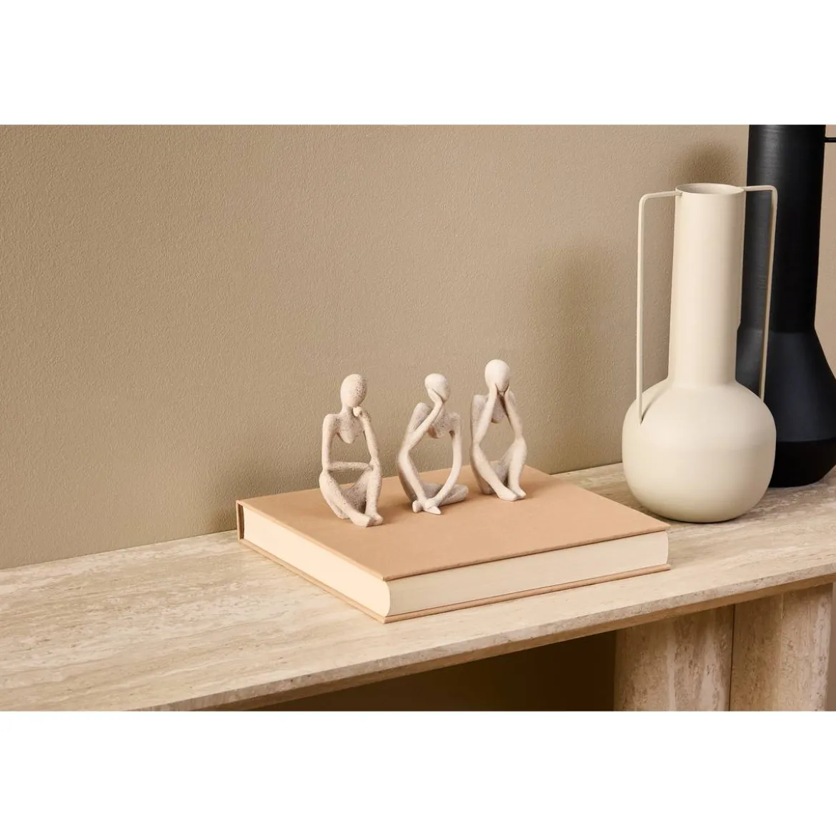 Lot de 3 statues "Aby"