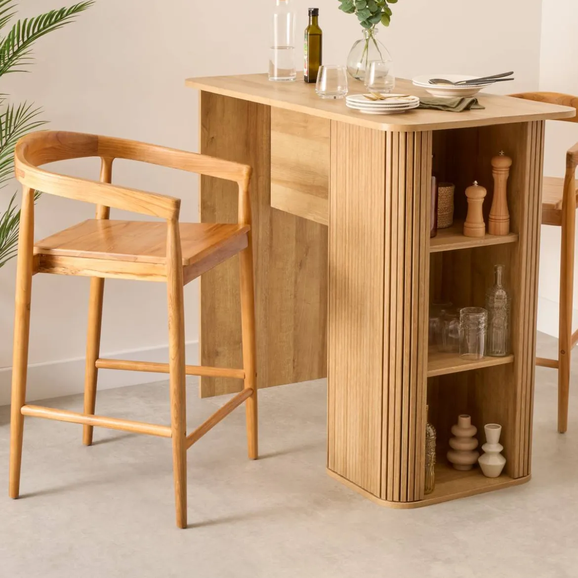 Lot de 2 tabourets de bar "Miyako"