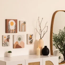 Lot de 5 toiles imprimées 