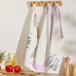 Lot de 3 torchons "Garrigue"