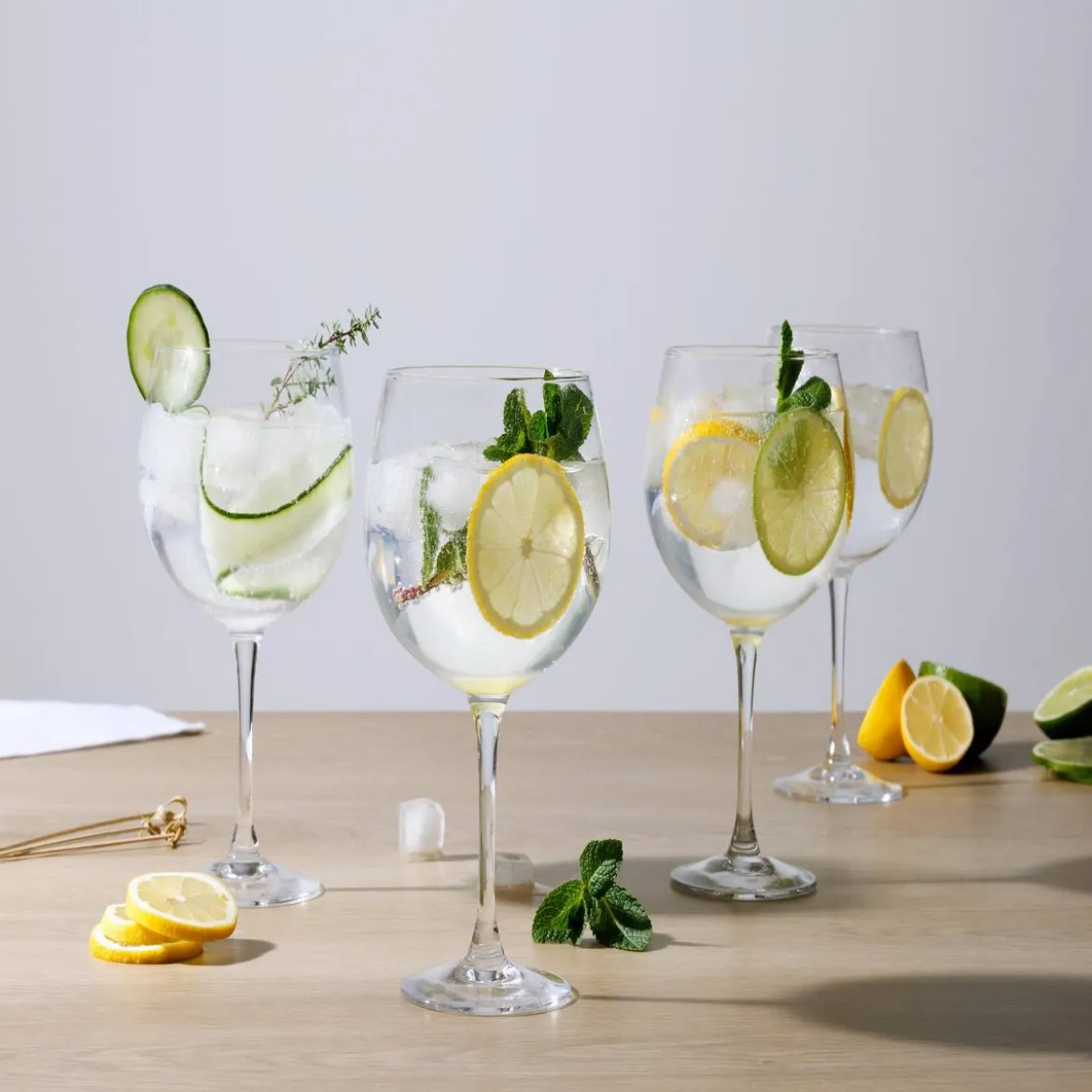 Lot de 4 verres à gin "Gin"