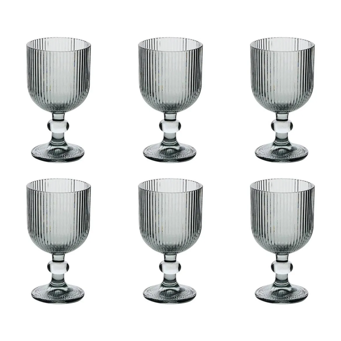 Lot de 6 verres à vin "Ema"