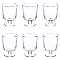 Lot de 6 verres à vin  "Empil'Eau"