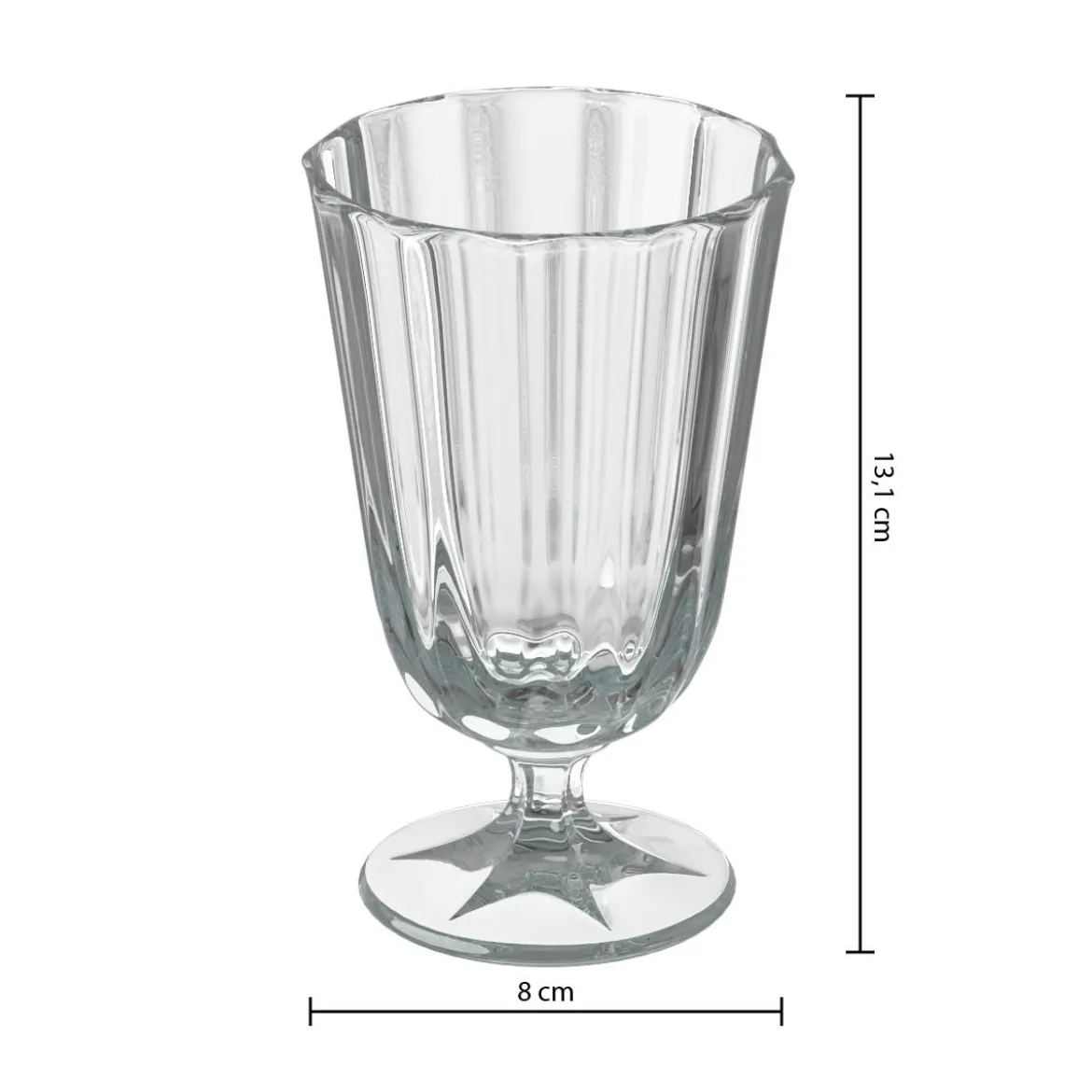 Lot de 6 verres à vin "Julia"