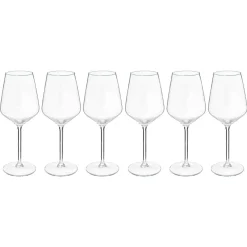 Lot de 6 verres à vin  "Nora"