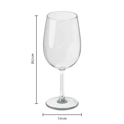 Lot de 6 verres à vin  "Orpea"