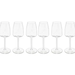 Lot de 6 verres à vin  "Tanya"