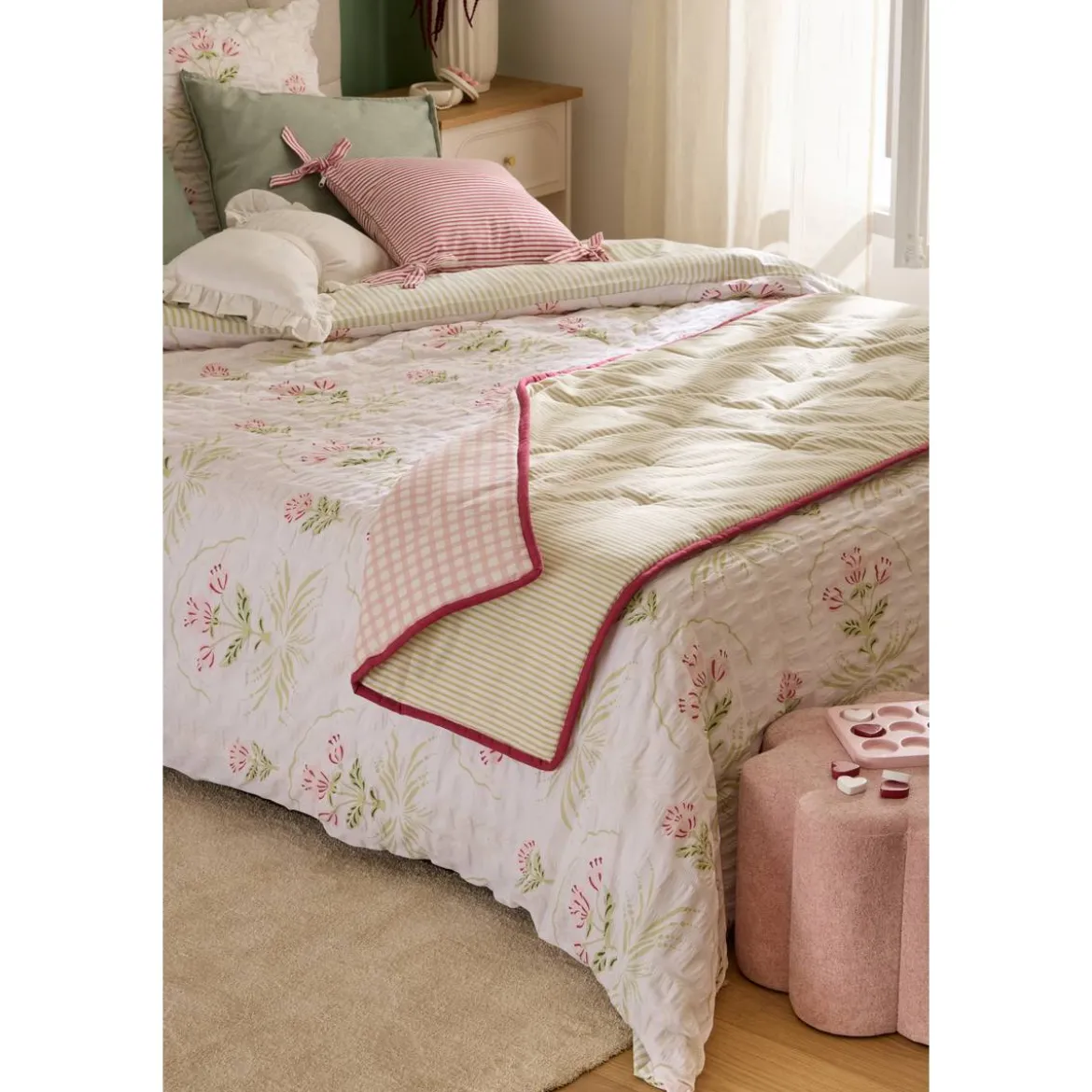 Matelas d'assise "Fleur de rose "
