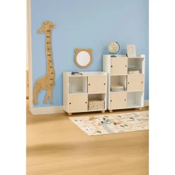 Meuble de rangement enfant 2 portes 1 niveau 
