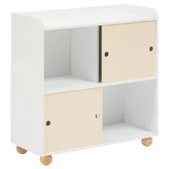 Meuble de rangement enfant 2 portes 1 niveau 