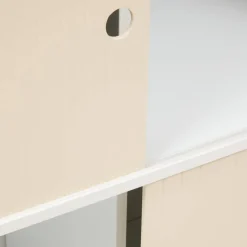 Meuble de rangement enfant 3 portes 2 niveaux 