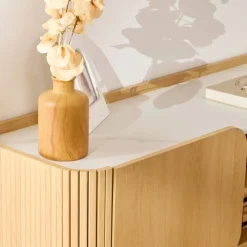 Meuble tv 2 portes 1 niveau "Homelya"