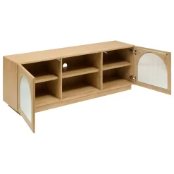 Meuble TV 2 portes 3 étagères 