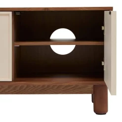 Meuble TV 2 portes 4 étagères 