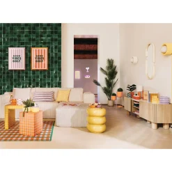 Miroir néon LED "Wavy"