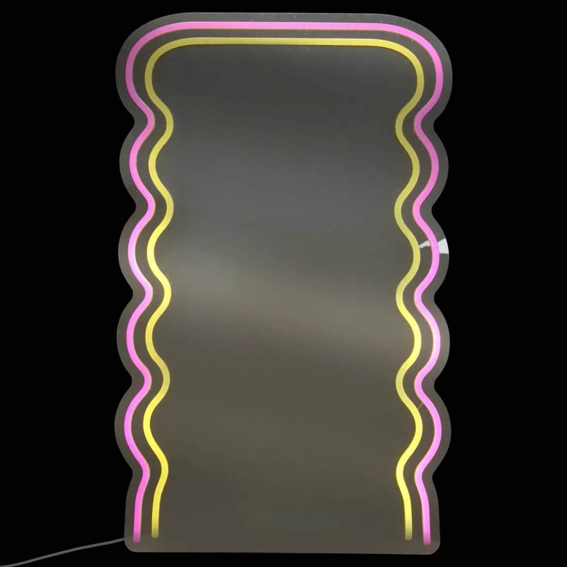 Miroir néon LED "Wavy"
