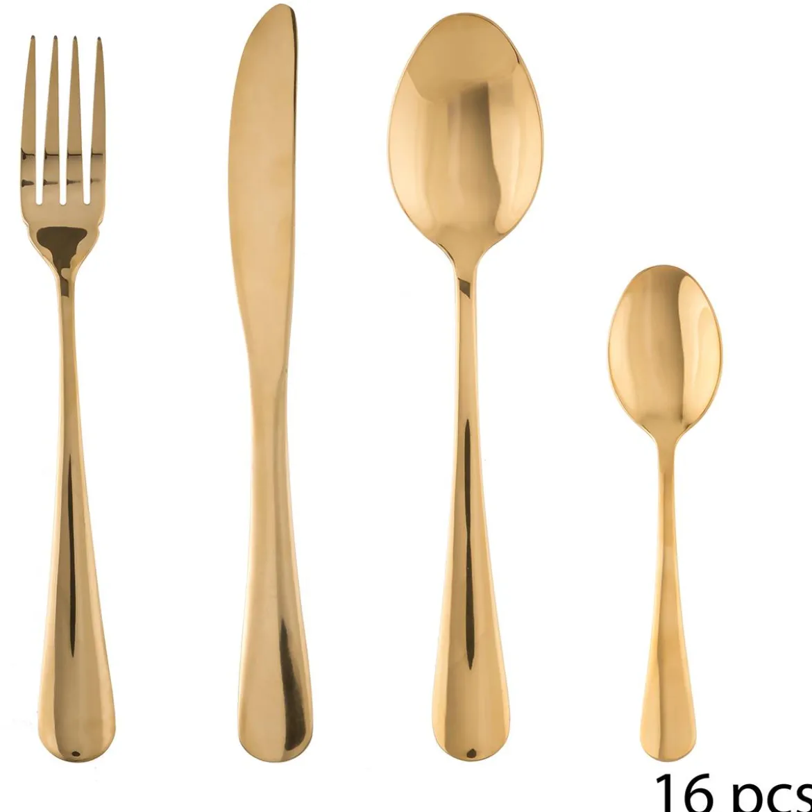 Ménagère 16 pièces "Gold"