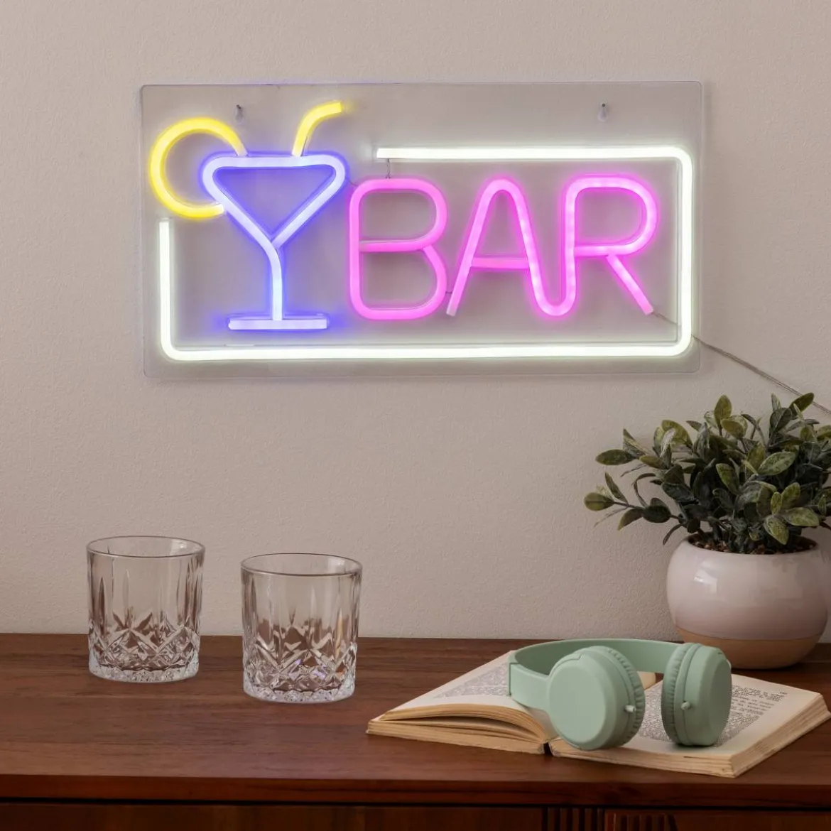 Néon mural LED "Bar"