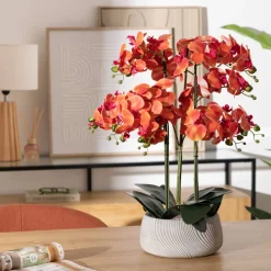 Orchidée artificielle en pot
